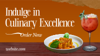 Sophisticated Food Quote Facebook Event Cover Image Preview