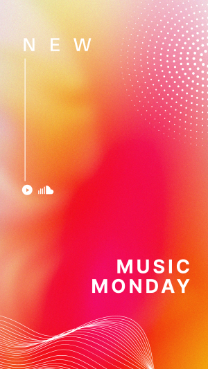 Music Monday Gradient Facebook story