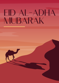 Desert Camel Poster Image Preview