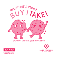 Valentine Cookies Instagram Post Design