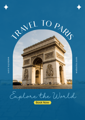 Travel to Paris Poster Image Preview