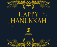 Celebrating Hanukkah Facebook Post Design