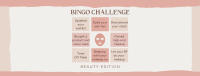 Beauty Bingo Challenge Facebook Cover Design
