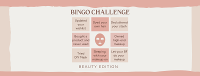 Beauty Bingo Challenge Facebook cover Image Preview