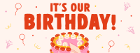 It's Our Birthday Facebook cover Image Preview