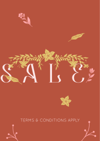 Generic Floral Sale Poster Image Preview