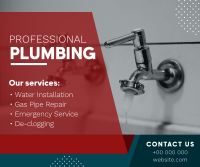 Professional Plumbing Facebook Post | BrandCrowd Facebook Post Maker