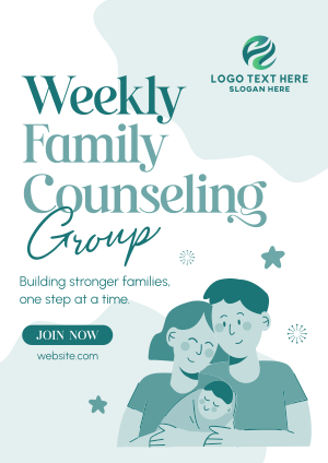 Weekly Family Counseling Flyer Image Preview
