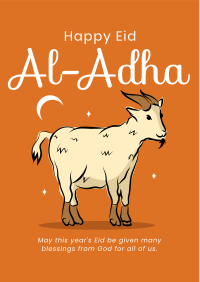 Eid Al Adha Goat Flyer Design