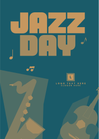Jazz Instrumental Day Flyer Design
