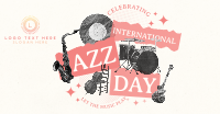 Retro Jazz Day Facebook Ad Design
