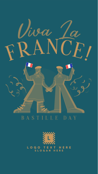 Wave Your Flag this Bastille Day Instagram Story Design