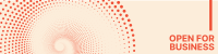 Halftone Spiral Conch LinkedIn banner Image Preview