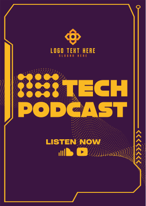 Technology Podcast Circles Poster Image Preview