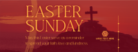 Easter Holy Cross Reminder Facebook Cover Design