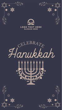 Hannukah Celebration Instagram story Image Preview