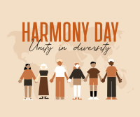 World Harmony Week Facebook Post Design