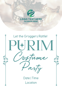 Purim Costume Party Flyer Image Preview