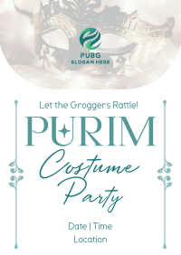 Purim Costume Party Flyer Image Preview