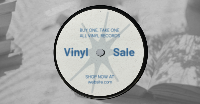 Vinyl Record Sale Facebook Ad Design