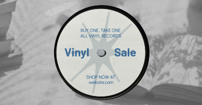 Vinyl Record Sale Facebook ad Image Preview