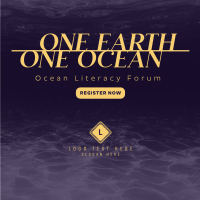 One Ocean Instagram Post Design