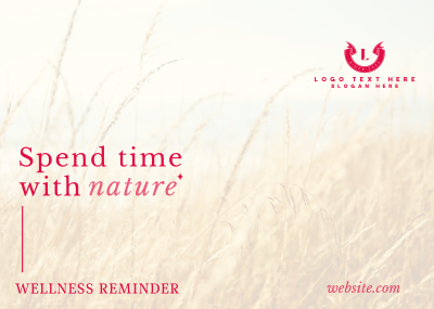 Elegant Wellness Reminder Postcard Image Preview