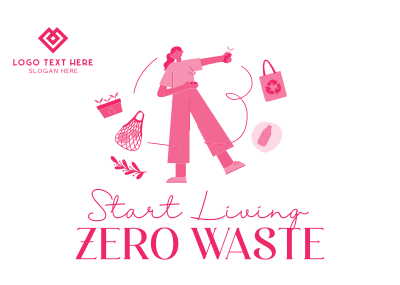 Living Zero Waste Postcard Image Preview