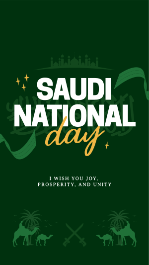 Saudi National Day Facebook story Image Preview