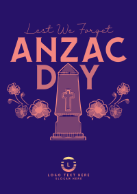 Remembering Anzac Day Poster Design