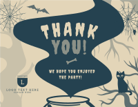 Spooky Halloween Thank You Card Image Preview
