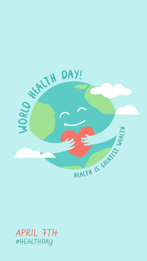 Health Day Earth Instagram story