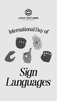 International Sign Day Instagram Story Design