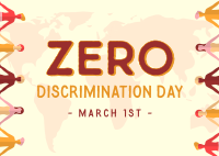 Zero Discrimination Celebration Postcard Image Preview