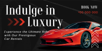 Luxurious Car Rental Service Twitter post Image Preview