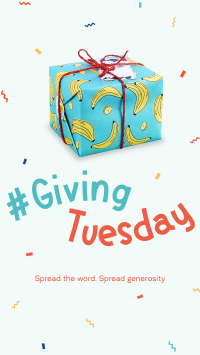 Quirky Giving Tuesday Facebook Story Design