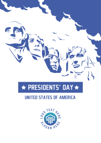 Mt. Rushmore Presidents' Day Poster Design