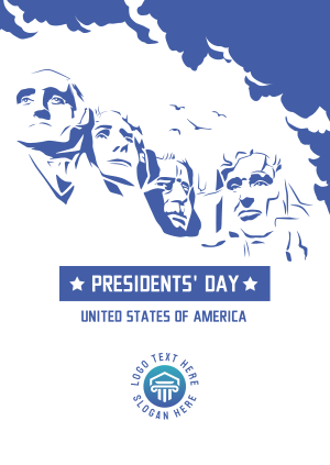 Mt. Rushmore Presidents' Day Poster Image Preview