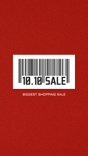 10.10 Sale Barcode Facebook story Image Preview