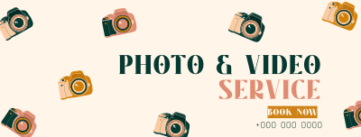 Camera Pattern Facebook cover Image Preview