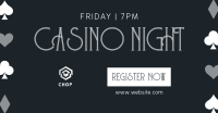 Casino Night Elegant Facebook Ad Image Preview