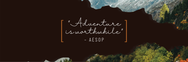 Adventure Twitter Header Design