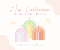 Rainbow Candle Collection Facebook Post Design