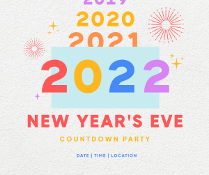 Multicolor 2022 Party Facebook post