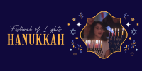 Celebrate Hanukkah Family Twitter Post Design
