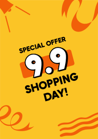 9.9 Shopping Day Poster Design