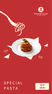 New Pasta Menu  Facebook story Image Preview