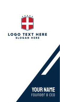 Danish National Emblem Business Card Design
