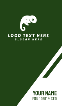 White Lizard Business Card Design