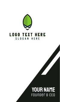 Green Alien Business Card Design